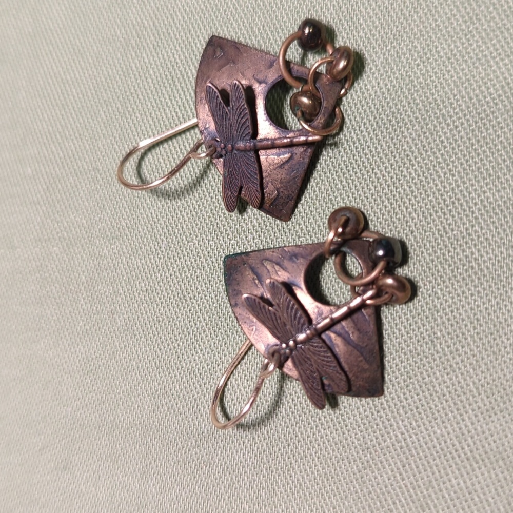 Vintage dragonfly earrings